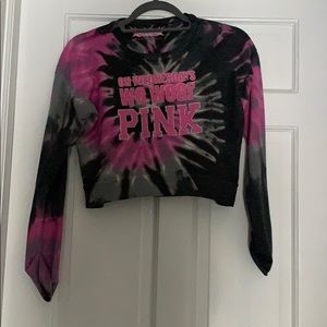 Cropped tie-dye sweatshirt